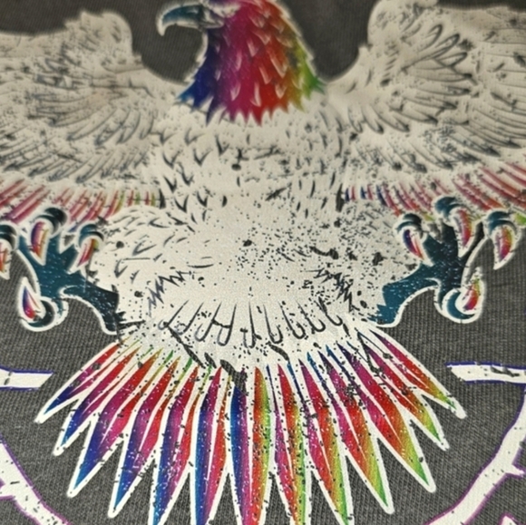 Free Bird Printed Graphic Band T-shirt By Refinery Number One S,M,L  NWT$74 - Picture 6 of 8